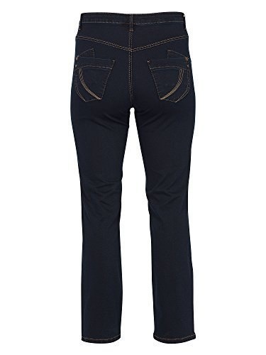 ZIZZI JEANSY SPODNIE PROSTA NOGAWKA GRANAT N86 400A