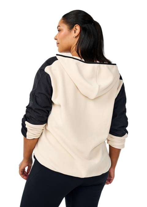 ZIZZI KREMOWA SPORTOWA KURTKA BLUZA POLAROWA 251A