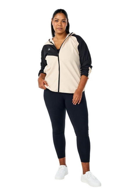 ZIZZI KREMOWA SPORTOWA KURTKA BLUZA POLAROWA 251A