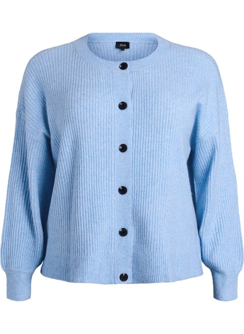 ZIZZI NIEBIESKI SWETER PIONOWO PRĄŻKOWANY 332C