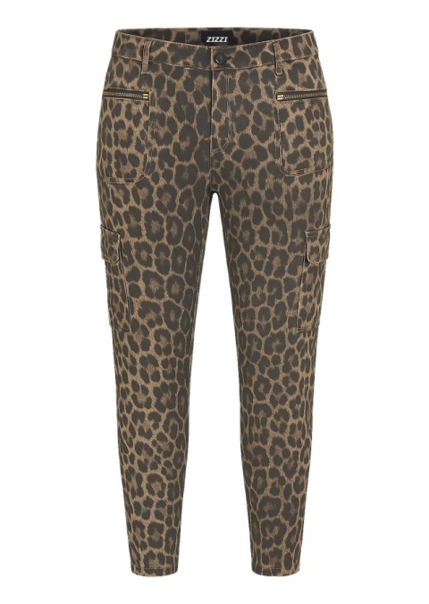 ZIZZI ŚLICZNE JEANSY SPODNIE CARGO PANTERKA N78 956E