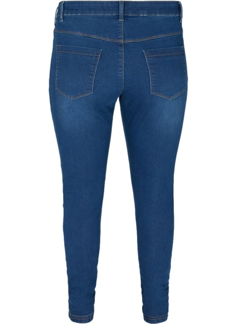 ZIZZI ELASTYCZNE CIEMNONIEBIESKIE SPODNIE JEANS JEGGINSY 064L