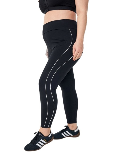 ZIZZI CZARNE SPORTOWE LEGGINSY 7/8 LAMÓWKI 216F
