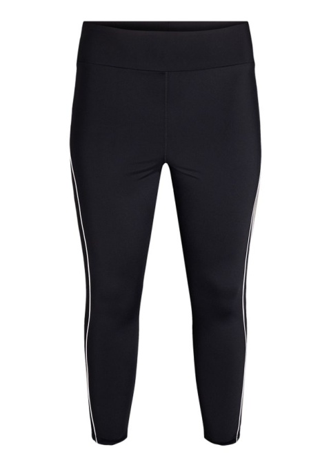 ZIZZI CZARNE SPORTOWE LEGGINSY 7/8 LAMÓWKI 216F
