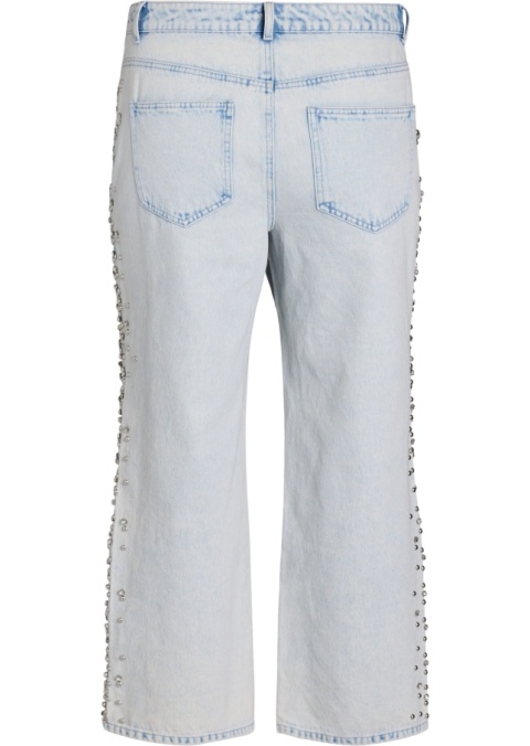 ZIZZI NIEBIESKIE JEANSY IMPREZOWE CYRKONIE 111F