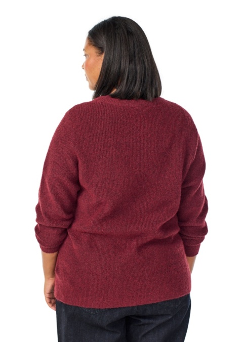 ZIZZI BORDOWA BLUZKA SWETER DZIANINA 498F