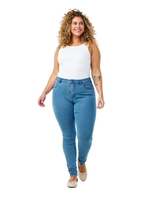 ZIZZI AMY NIEBIESKIE JEANSY ZWĘŻANE N78 568A