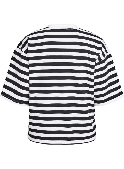 ZIZZI BLUZKA W PASKI BIAŁA CZARNA OVERSIZE 640B