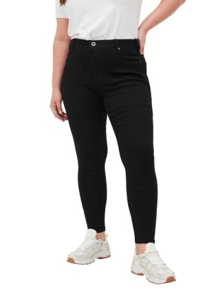 ZIZZI CZARNE JEANSY SPODNIE RURKI AMY 7/8 181A