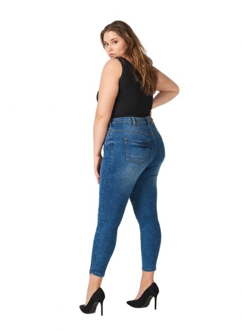 ZIZZI MODNE JASNE PRZECIERANE SPODNIE JEANSY 7/8 181A