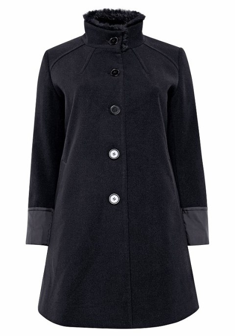 SHEEGO PIĘKNY ELEGANCKI PŁASZCZ CZERŃ SH76 SHEEGO PIĘKNY ELEGANCKI PŁASZCZ CZERŃ SH76