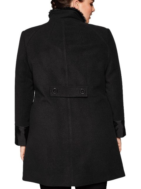 SHEEGO PIĘKNY ELEGANCKI PŁASZCZ CZERŃ SH76 SHEEGO PIĘKNY ELEGANCKI PŁASZCZ CZERŃ SH76