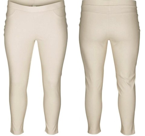 ZIZZI SPODNIE 7/8 LEGGINSY BEŻ 570B ZIZZI SPODNIE 7/8 LEGGINSY BEŻ 570B