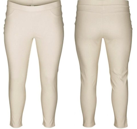ZIZZI SPODNIE 7/8 LEGGINSY BEŻ 570B ZIZZI SPODNIE 7/8 LEGGINSY BEŻ 570B