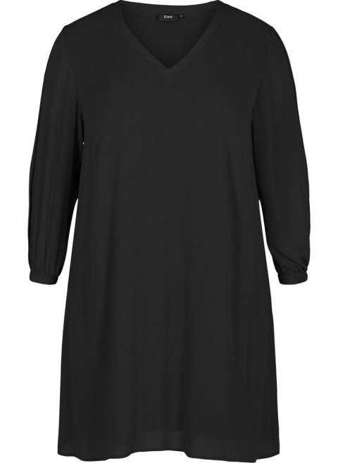 ZIZZI ELEGANCKA SUKIENKA CZERŃ MIDI 520C ZIZZI ELEGANCKA SUKIENKA CZERŃ MIDI 520C