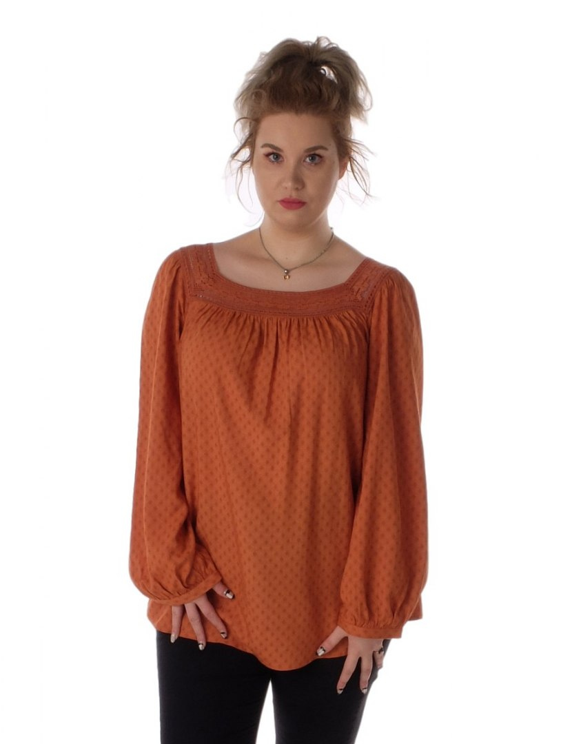 ZIZZI MODNA ELEGANCKA BLUZKA RUDY 307A ZIZZI MODNA ELEGANCKA BLUZKA RUDY 307A