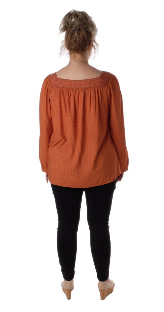 ZIZZI MODNA ELEGANCKA BLUZKA RUDY 307A ZIZZI MODNA ELEGANCKA BLUZKA RUDY 307A