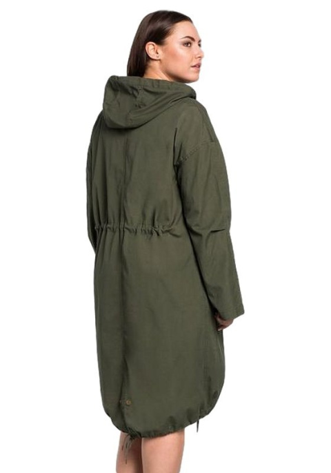 SHEEGO FANTASTYCZNA PARKA KHAKI PŁASZCZ SH26 SHEEGO FANTASTYCZNA PARKA KHAKI PŁASZCZ SH26