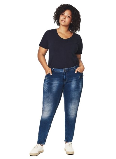 ZIZZI SPODNIE JASNY JEANS SUWACZKI N82 780B ZIZZI SPODNIE JASNY JEANS SUWACZKI N82 780B