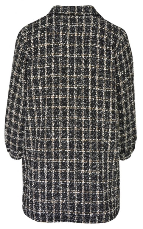ZIZZI KOBIECY ELEGANCKI PŁASZCZ KRATA 825A ZIZZI KOBIECY ELEGANCKI PŁASZCZ KRATA 825A
