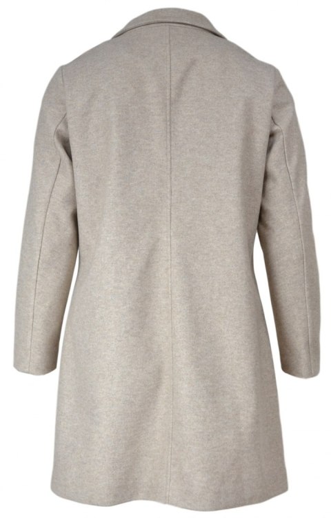 ZIZZI ELEGANCKI PRZEJŚCIOWY PŁASZCZ BEŻ Z153 ZIZZI ELEGANCKI PRZEJŚCIOWY PŁASZCZ BEŻ Z153
