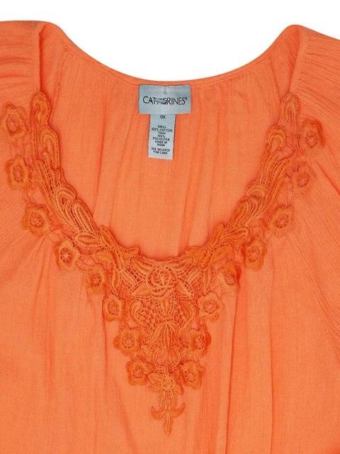 CATHERINE ELEGANCKA POMARAŃCZOWA TUNIKA CA38 CATHERINE ELEGANCKA POMARAŃCZOWA TUNIKA CA38