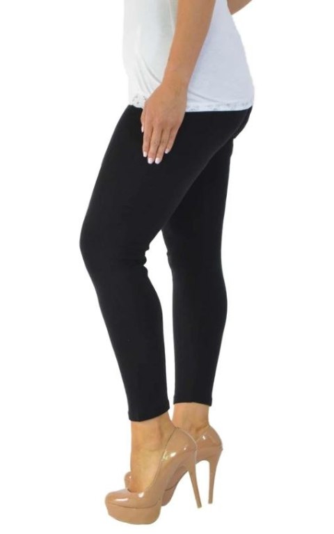 NOUVELLE WYGODNE DŁUGIE LEGGINSY CZARNE NO129 NOUVELLE WYGODNE DŁUGIE LEGGINSY CZARNE NO129