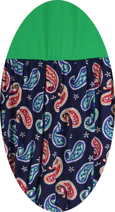 PATA NIEBANALNA SUKIENKA PAISLEY ZIELEŃ PAT12 PATA NIEBANALNA SUKIENKA PAISLEY ZIELEŃ PAT12