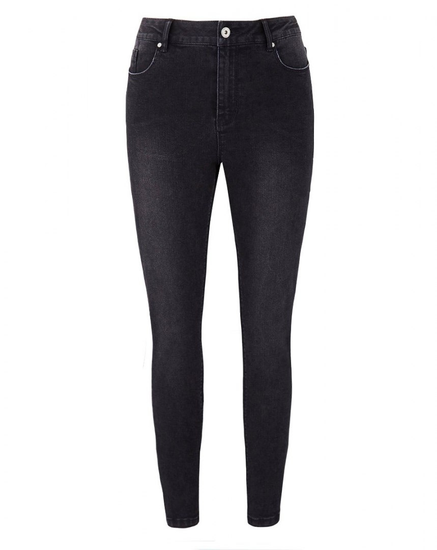 SIMPLY BE CZARNE JEANSY PRZETARCIA SB02 SIMPLY BE CZARNE JEANSY PRZETARCIA SB02