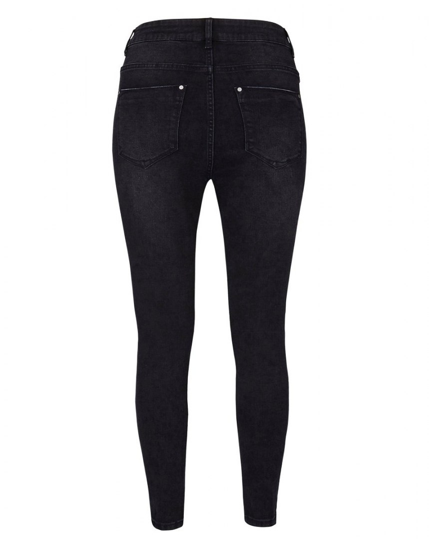 SIMPLY BE CZARNE JEANSY PRZETARCIA SB02 SIMPLY BE CZARNE JEANSY PRZETARCIA SB02
