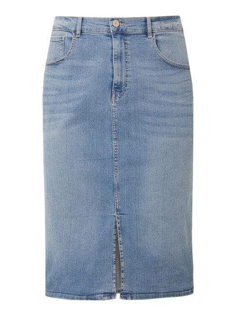 M&S OŁÓWKOWA SPÓDNICA MIDI BŁĘKIT MS02 M&S OŁÓWKOWA SPÓDNICA MIDI BŁĘKIT MS02