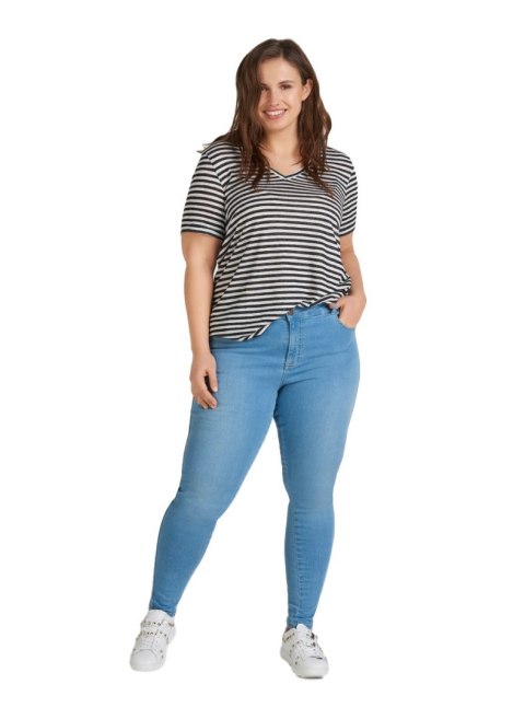 ZIZZI KLASYCZNY MARYNARSKI T-SHIRT 502A ZIZZI KLASYCZNY MARYNARSKI T-SHIRT 502A