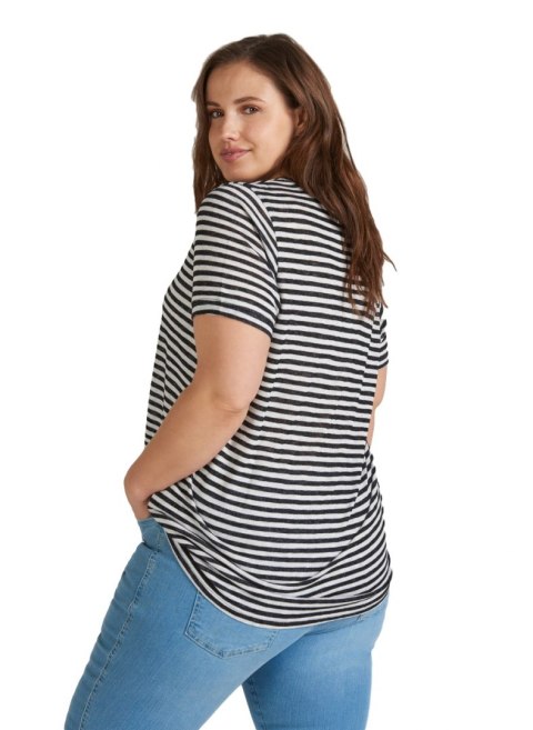 ZIZZI KLASYCZNY MARYNARSKI T-SHIRT 502A ZIZZI KLASYCZNY MARYNARSKI T-SHIRT 502A