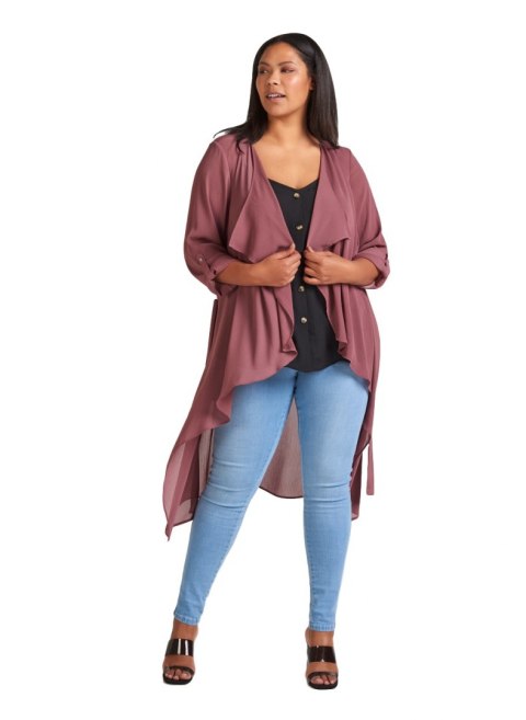 ZIZZI CIEKAWE KIMONO NARZUTKA FALE RÓŻ 626A ZIZZI CIEKAWE KIMONO NARZUTKA FALE RÓŻ 626A