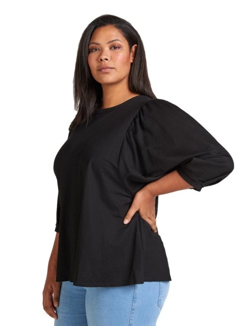 ZIZZI ELEGANCKA CZARNA BLUZKA 833A ZIZZI ELEGANCKA CZARNA BLUZKA 833A