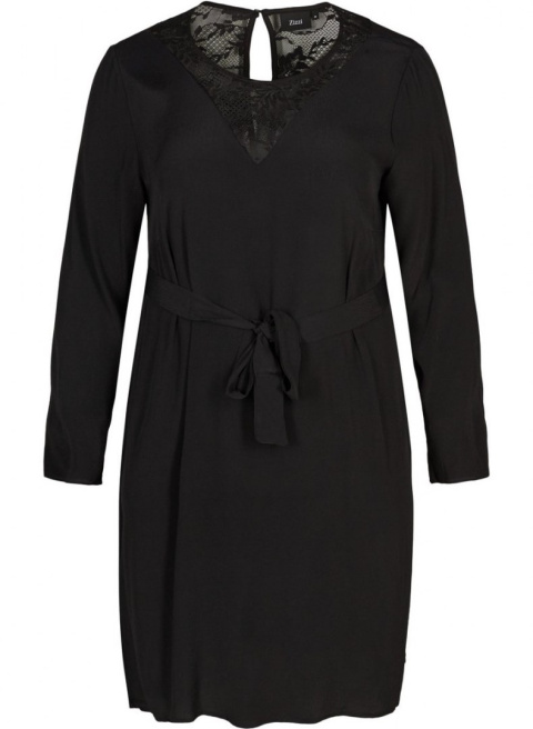 ZIZZI ELEGANCKA CZARNA SUKIENKA KORONKA 176A ZIZZI ELEGANCKA CZARNA SUKIENKA KORONKA 176A