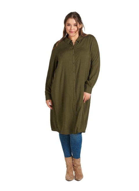 ZIZZI MODNA KHAKI SUKIENKA GUZIKI 149A ZIZZI MODNA KHAKI SUKIENKA GUZIKI 149A