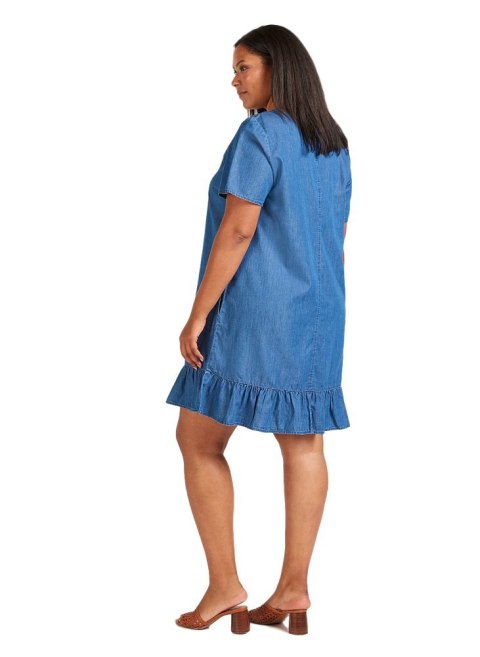 ZIZZI UROCZA SUKIENKA JEANSOWA MIDI 732B ZIZZI UROCZA SUKIENKA JEANSOWA MIDI 732B