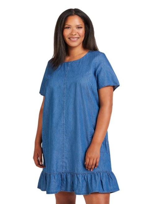 ZIZZI UROCZA SUKIENKA JEANSOWA MIDI 732B ZIZZI UROCZA SUKIENKA JEANSOWA MIDI 732B
