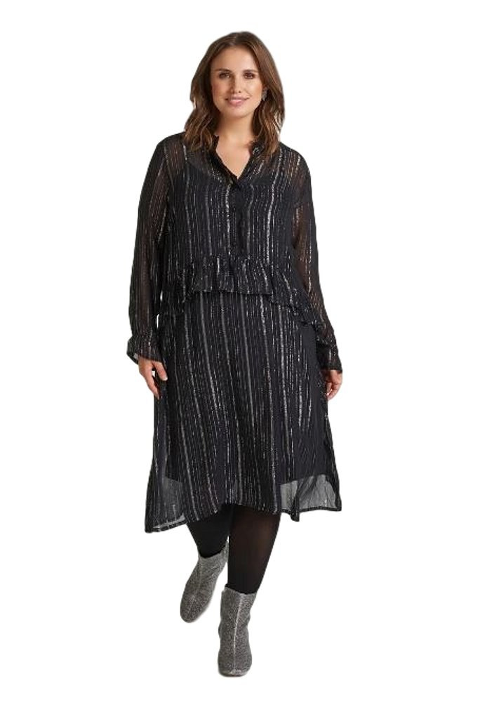 ZIZZI CZARNA SUKIENKA SREBRNA NITKA 234B ZIZZI CZARNA SUKIENKA SREBRNA NITKA 234B