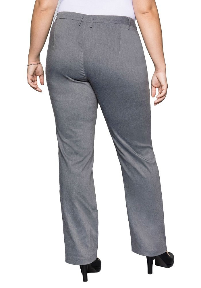 SHEEGO ELEGANCKIE SZARE SPODNIE PROSTE SH04 SHEEGO ELEGANCKIE SZARE SPODNIE PROSTE SH04