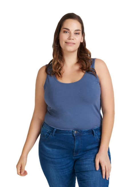 ZIZZI KLASYCZNY TOP NIEBIESKI BASIC 002B ZIZZI KLASYCZNY TOP NIEBIESKI BASIC 002B