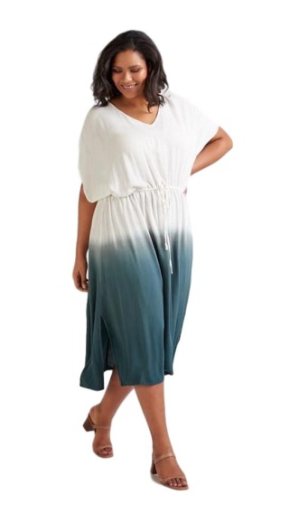 ZIZZI FANTASTYCZNA SUKIENKA OMBRE OVERSIZE 002A