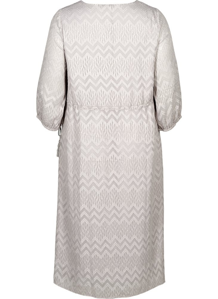 ZIZZI ZAY ELEGANCKA SUKIENKA ZYGZAKI SZARY 861A ZIZZI ZAY ELEGANCKA SUKIENKA ZYGZAKI SZARY 861A