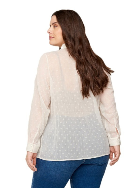 ZIZZI ELEGANCKA KOSZULA W GROCHY 017A ZIZZI ELEGANCKA KOSZULA W GROCHY 017A