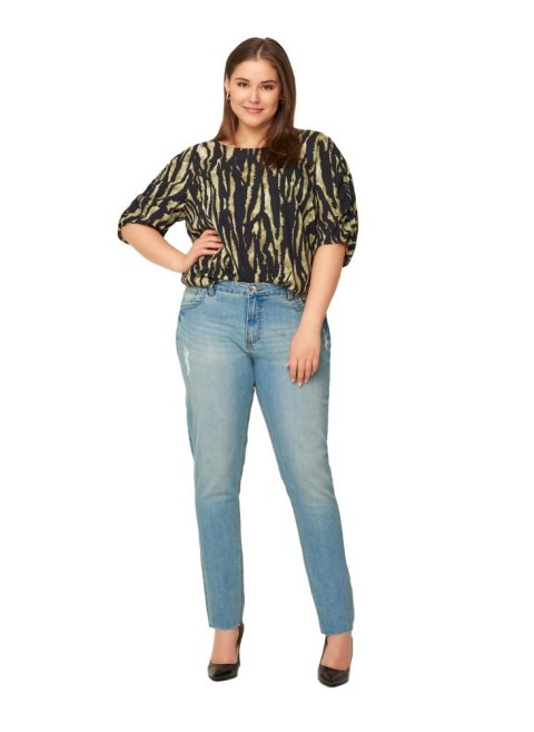 ZIZZI JASNE ZWĘŻANE JEANSY DZIURY 377B ZIZZI JASNE ZWĘŻANE JEANSY DZIURY 377B