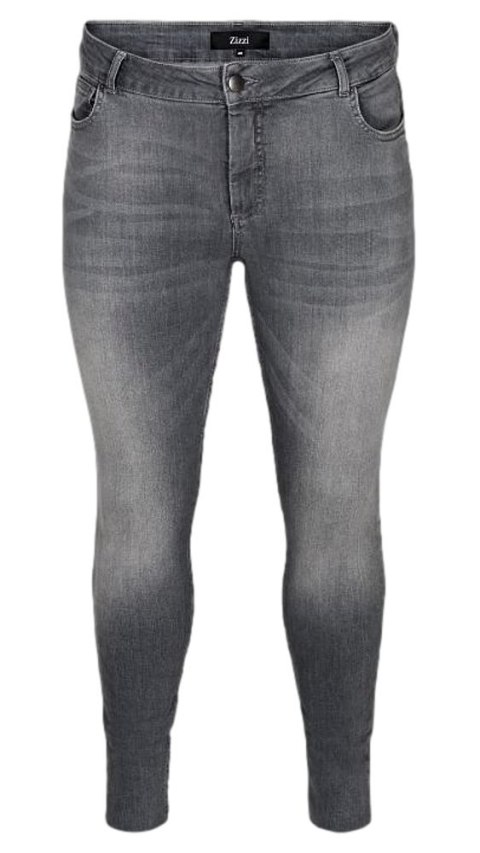 ZIZZI SZARE WYCIERANE JEANSY RURKI 200L ZIZZI SZARE WYCIERANE JEANSY RURKI 200L