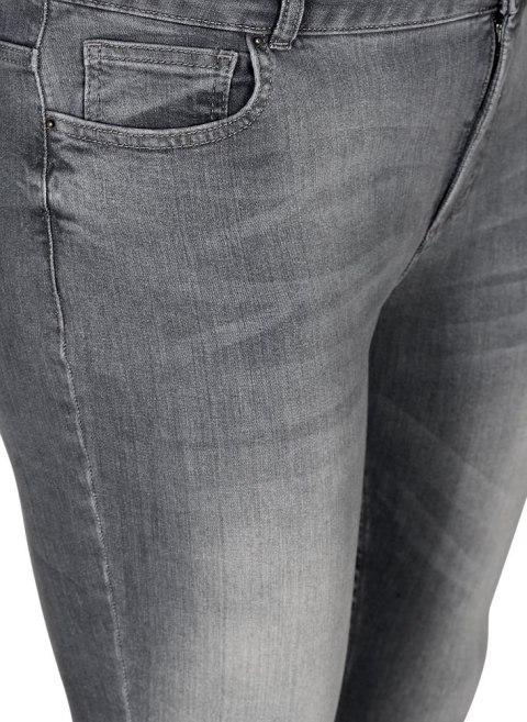 ZIZZI SZARE WYCIERANE JEANSY RURKI 200L ZIZZI SZARE WYCIERANE JEANSY RURKI 200L