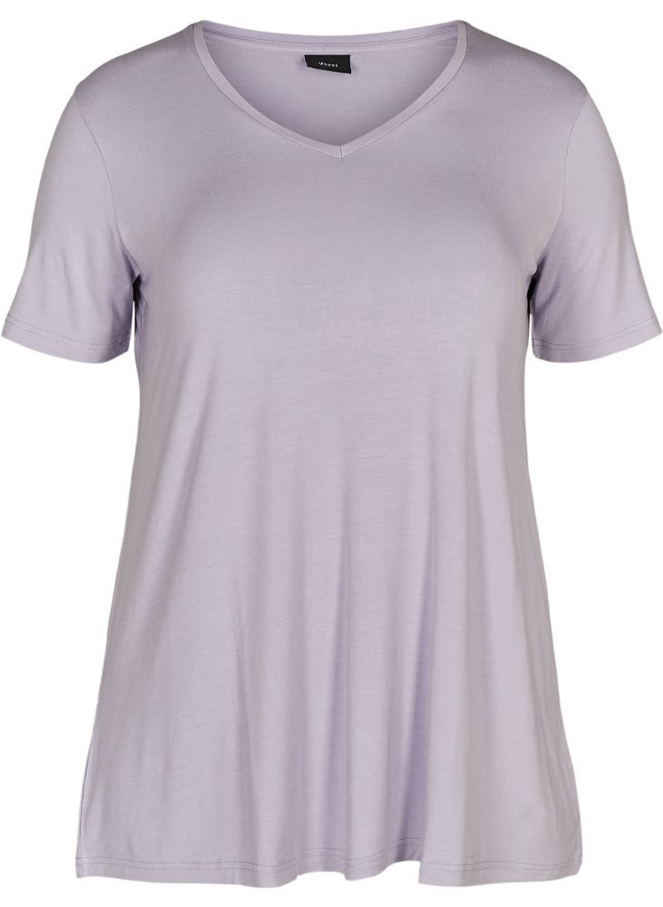 ZIZZI T-SHIRT BLUZKA BASIC LILA 803A ZIZZI T-SHIRT BLUZKA BASIC LILA 803A