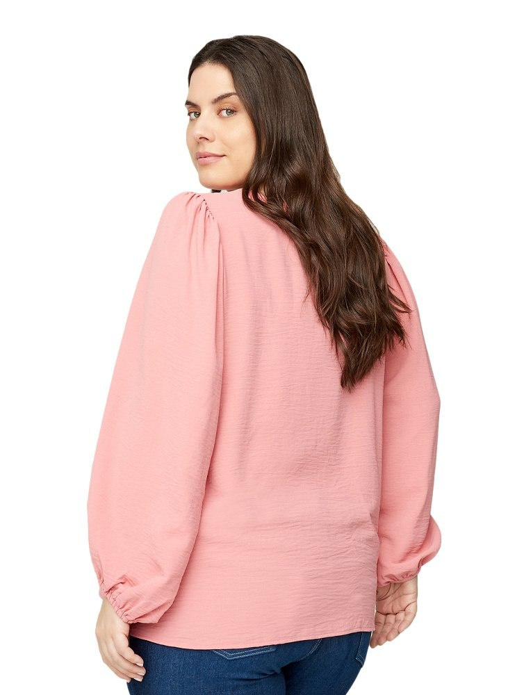 ZIZZI RÓŻOWA ELEGANCKA BLUZKA BUFFKI 910G ZIZZI RÓŻOWA ELEGANCKA BLUZKA BUFFKI 910G